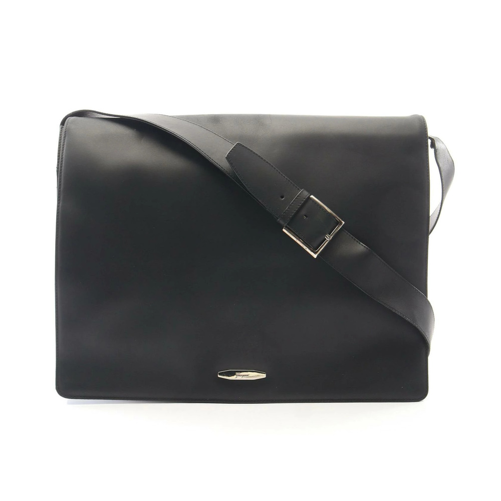 Salvatore Ferragamo Messenger Bag Shoulder Leather Black